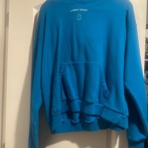 LONELY GHOST Vibrant Blue Hoodie